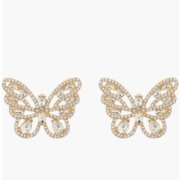 BaubleBar Jewelry - 3 FOR $50! 🎁 NWT BAUBLEBAR Gold Crystal Butterfly Statement Studs